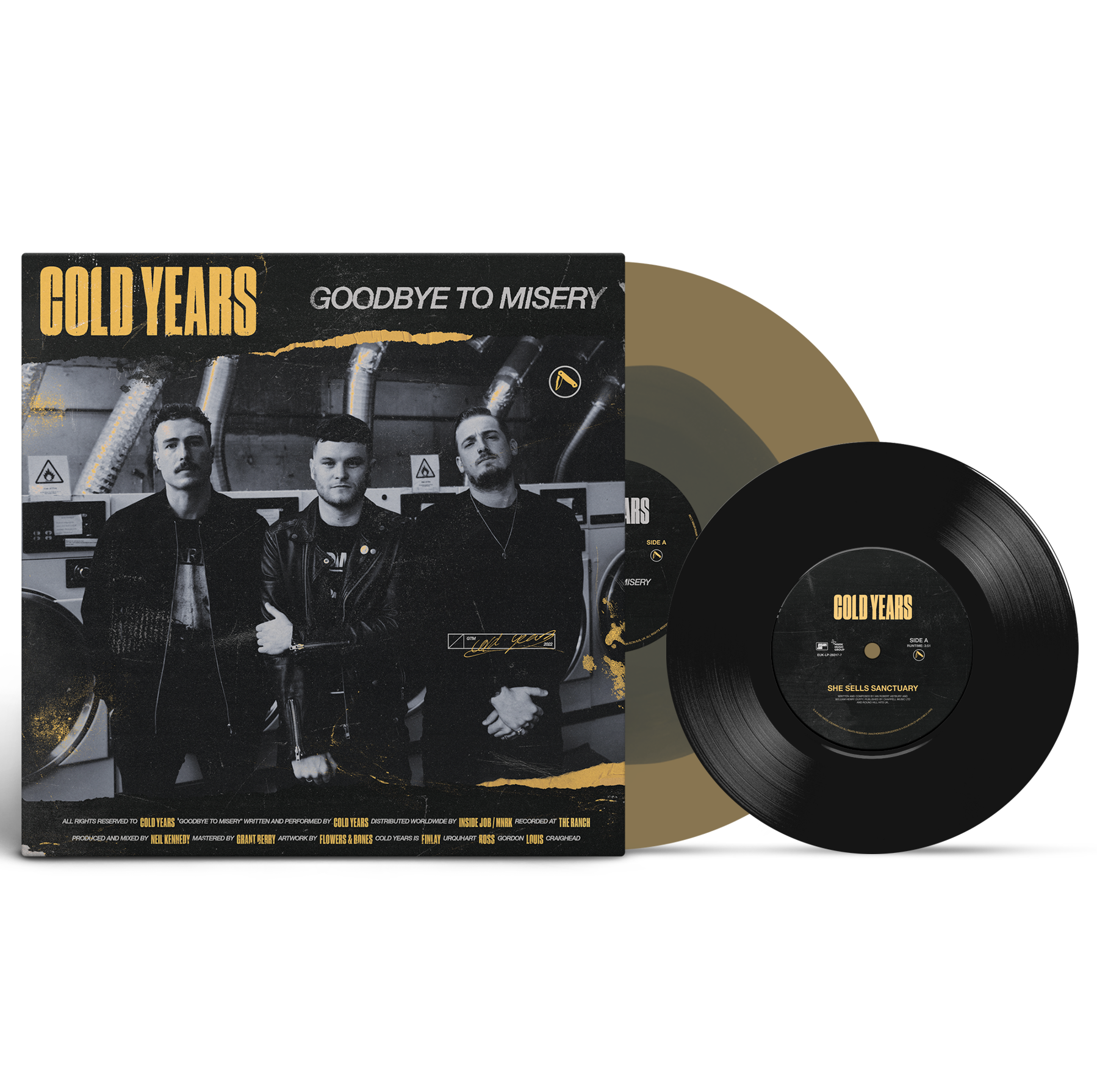Cold Years - Goodbye To Misery Color In Color Vinyl LP and 7-inch