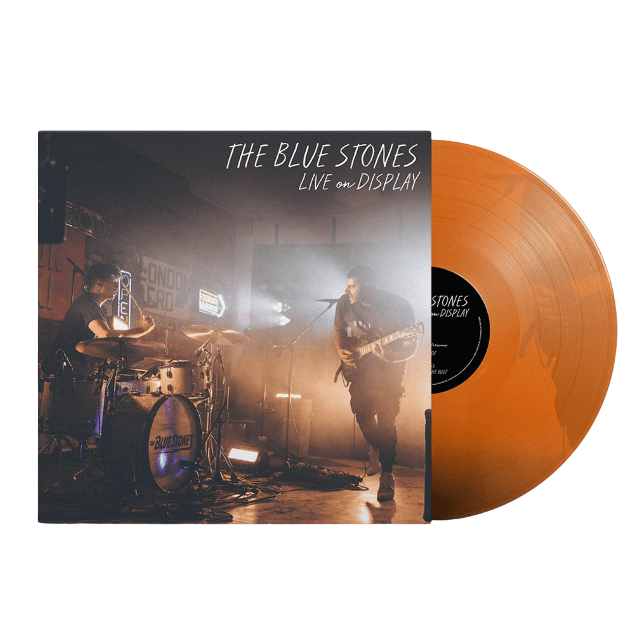 The Blue Stones - "Live on Display" Translucent Orange Crush Vinyl