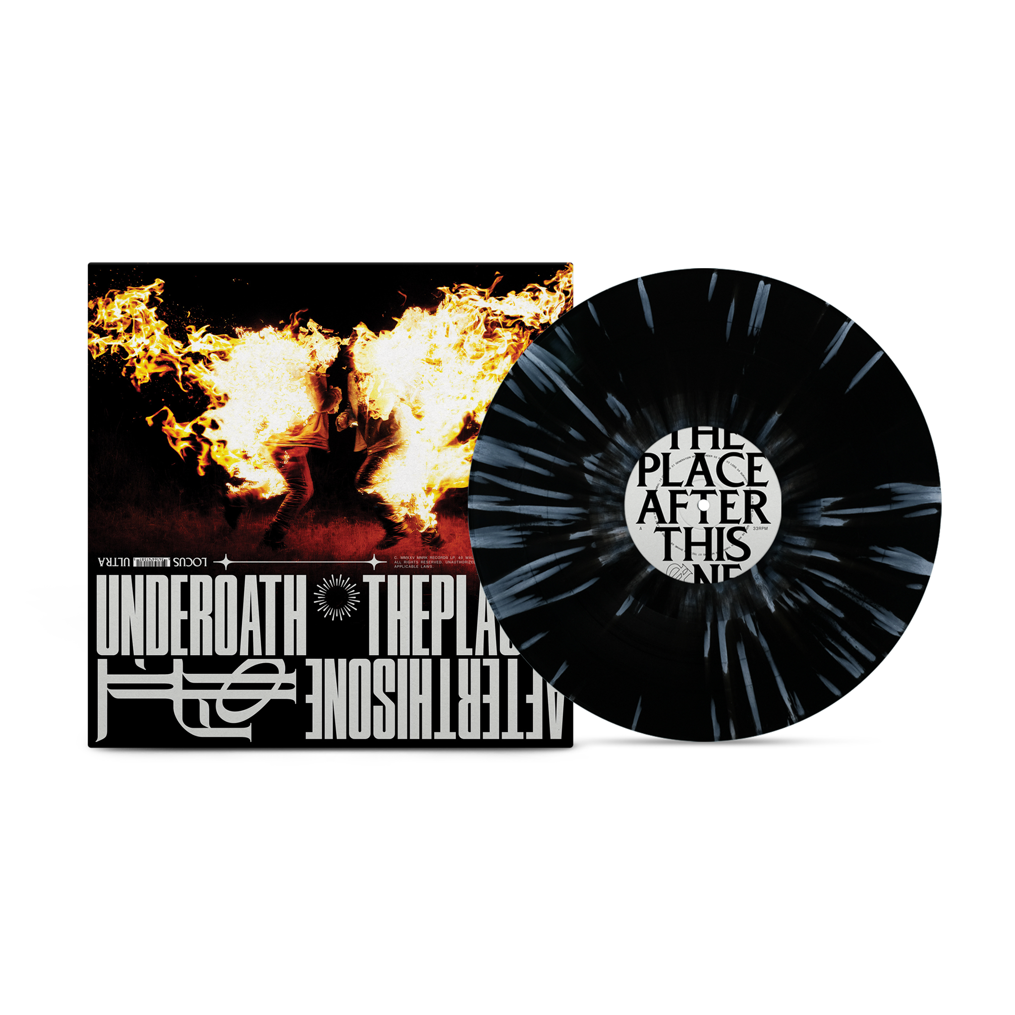 Underoath - The Place After This One Black/White Splatter Vinyl