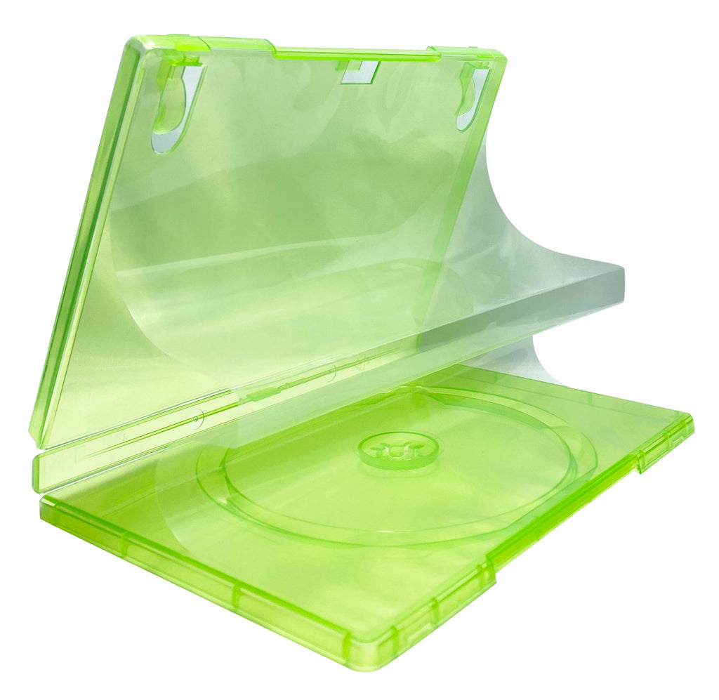 Replacement Game Cases compatible with Clear Neon Green Xbox 360 14mm