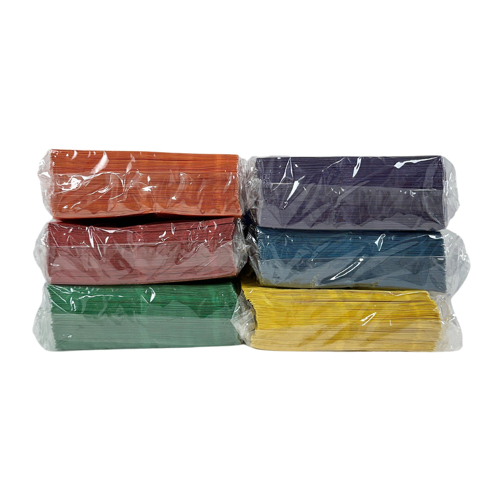 Assorted Color Paper CD Sleeves with Window & Flap